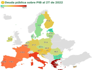 Lee más sobre el artículo Deuda Pública sobre el PIB en Europa.